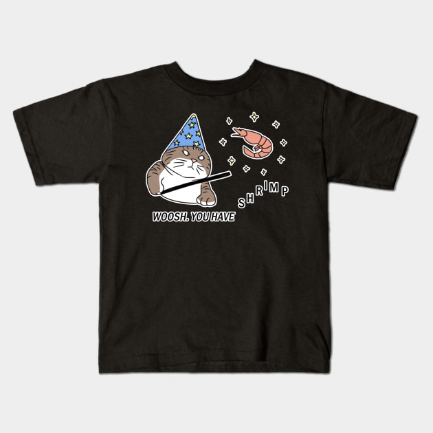 Woosh. You Have Shrimp Kids T-Shirt by LittleBlueSeas